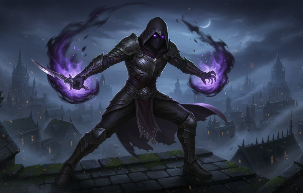 Shadowwalker Assassin Class - Fantasy of Eldoria